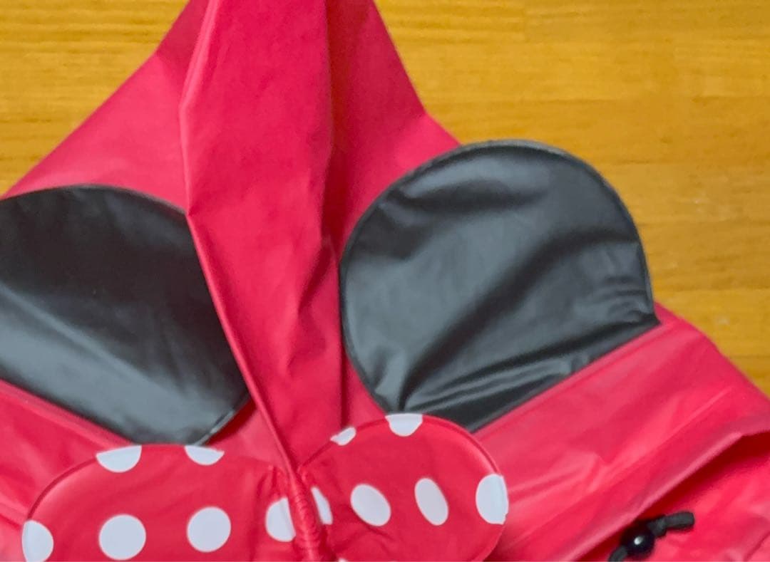 Tokyo Disney Resort Minnie Mouse Hooded Rain Poncho ⭕️ With Tote Bag