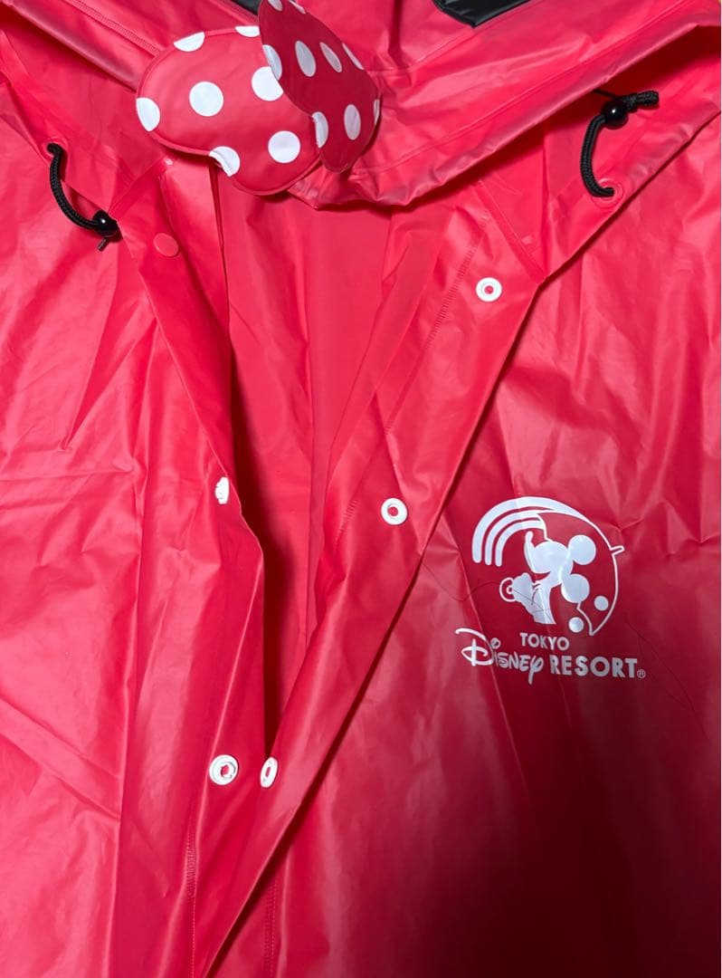 Tokyo Disney Resort Minnie Mouse Hooded Rain Poncho ⭕️ With Tote Bag