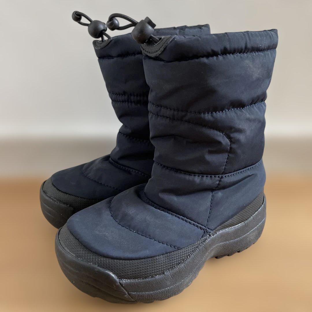 Kids' Navy Ski Boots, Waterproof, 18cm, Unisex