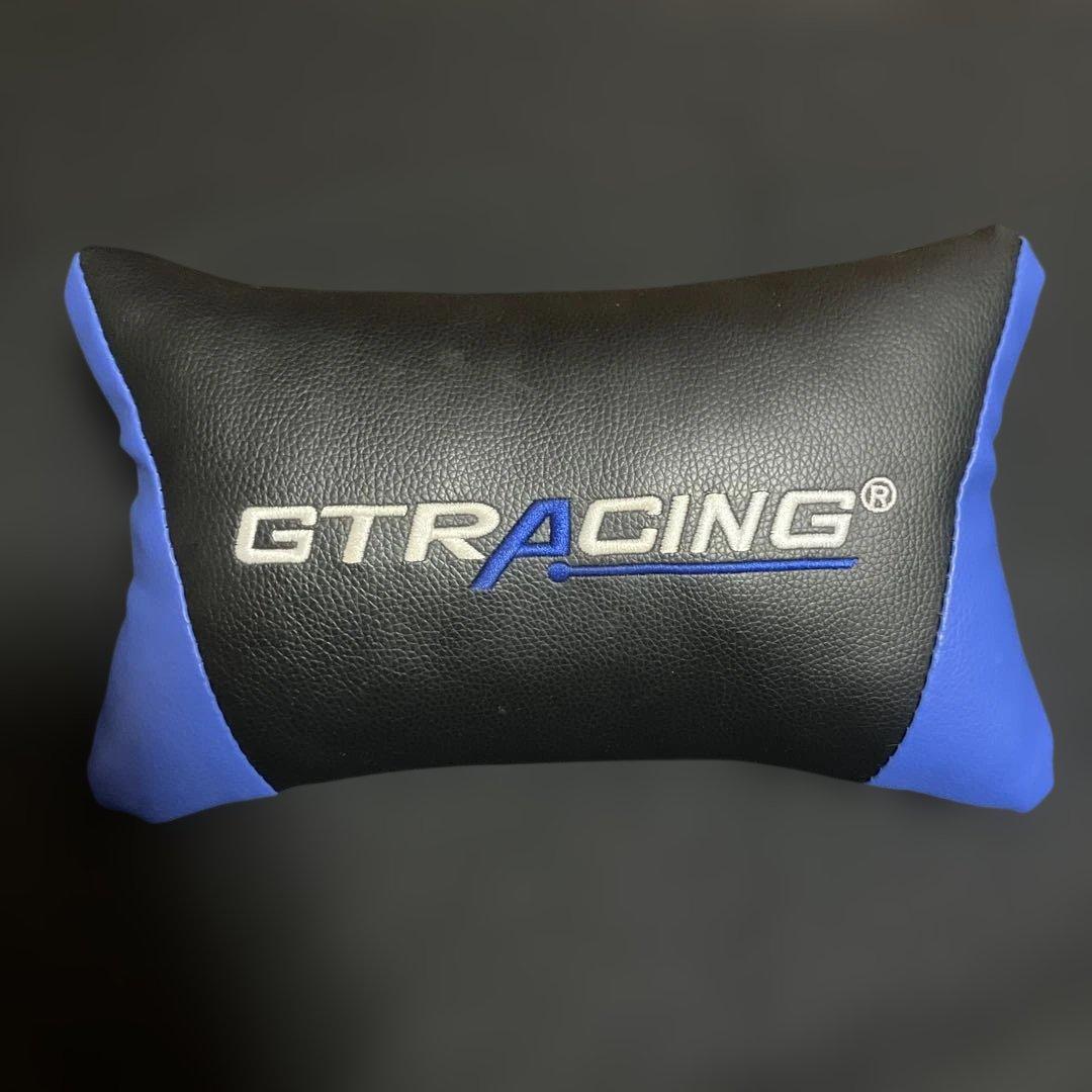 GTRACING Cushion Black/Blue with Straps