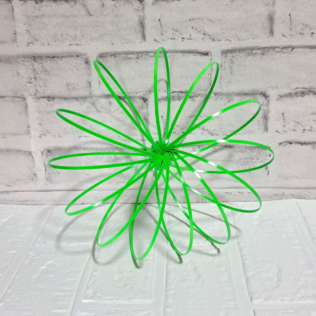 Spring Toy Multi-Sensory Interactive 3D Green with Storage Bag