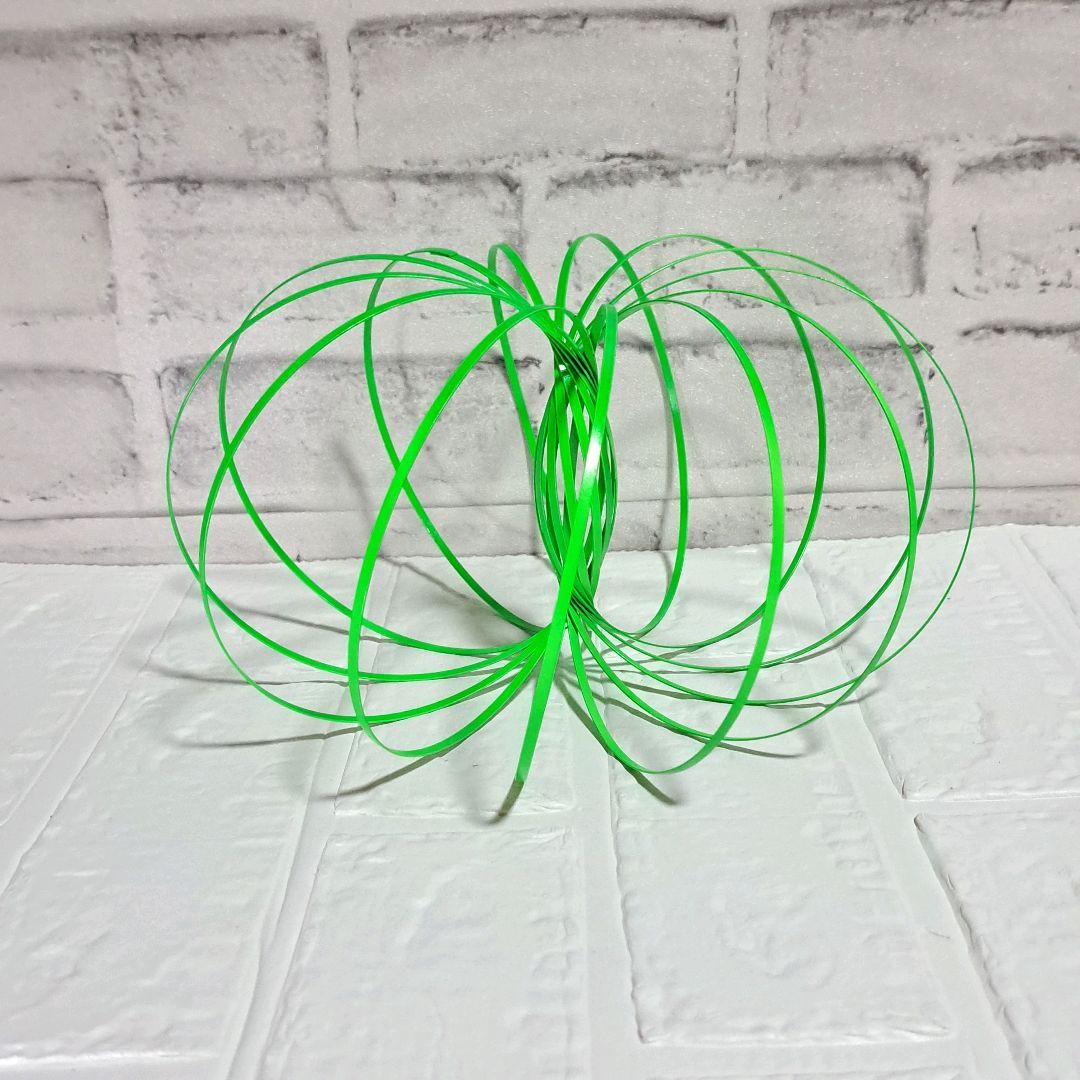 Spring Toy Multi-Sensory Interactive 3D Green with Storage Bag