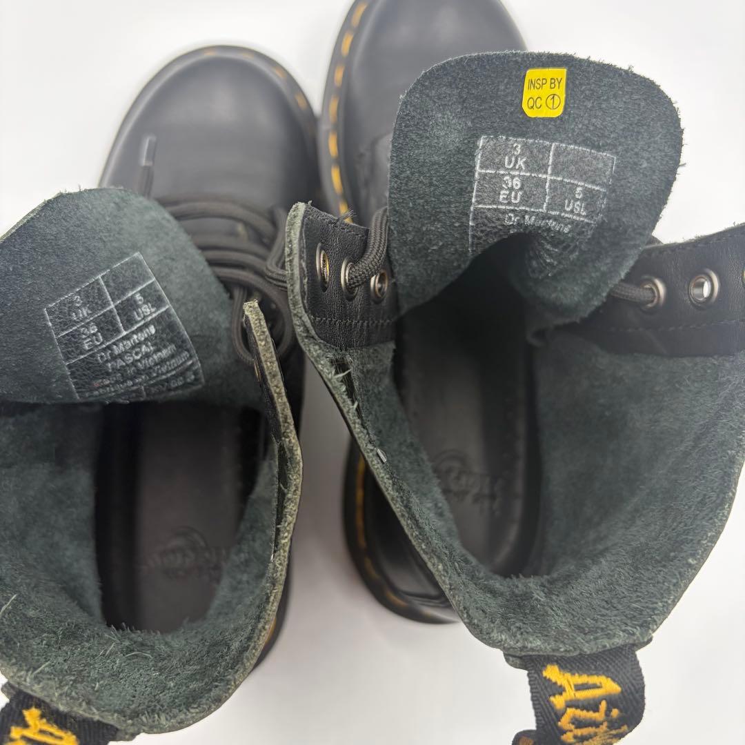 Excellent condition Dr. Martens 1460 PASCAL VIRGINIA 8-eye boots, size 22