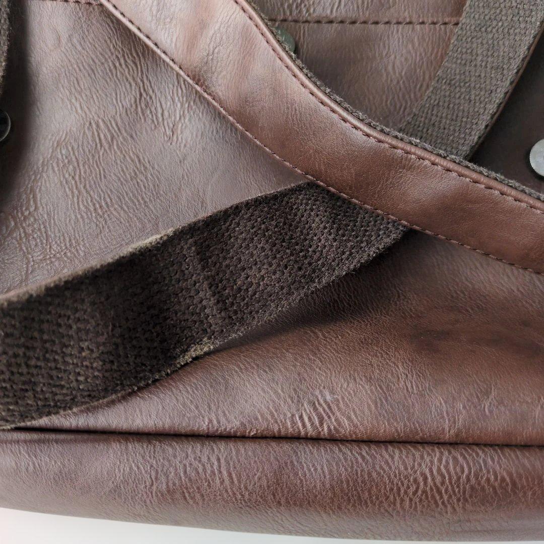 Three-box Messenger Bag - Brown