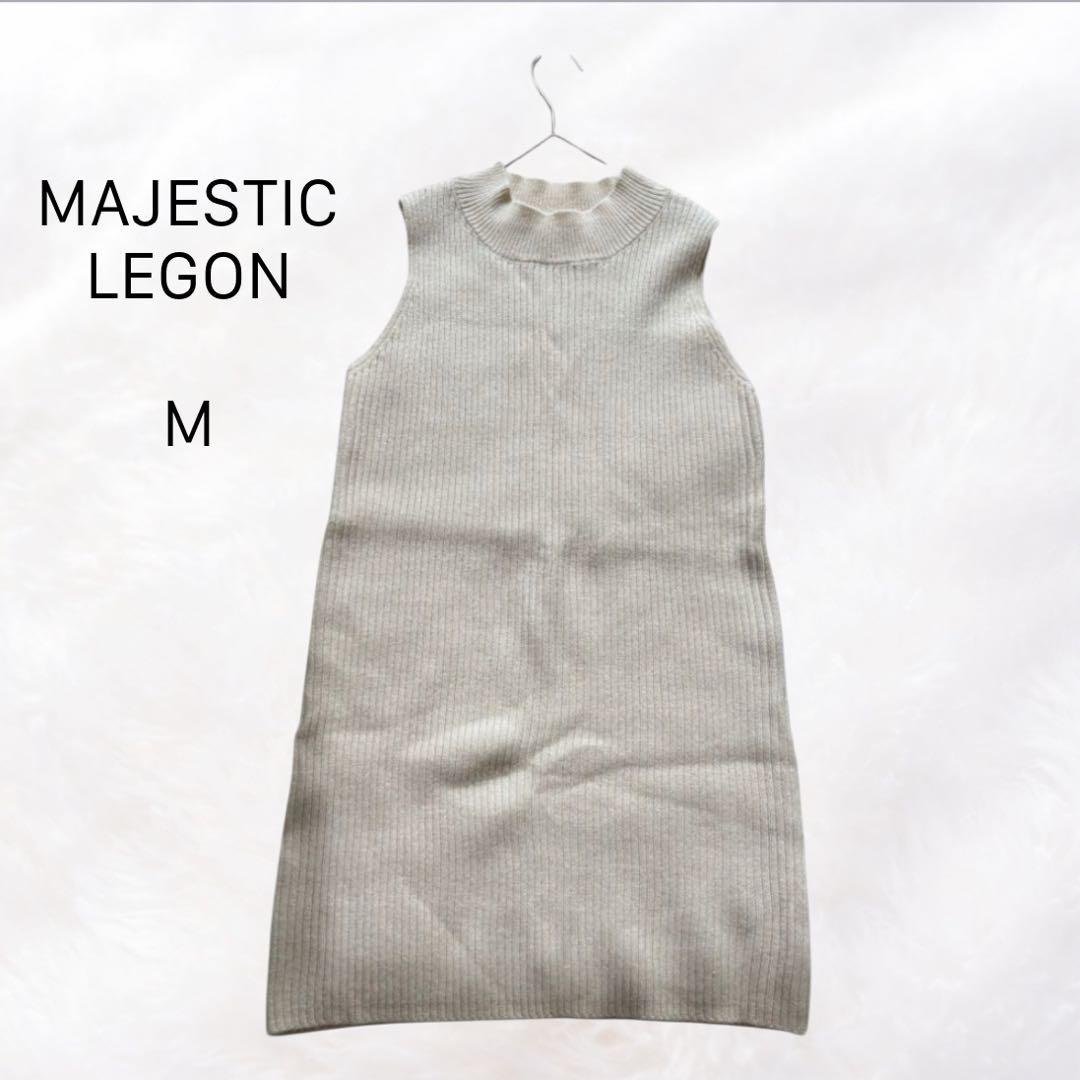 Majestic Legon Sleeveless Knit Dress Simple M