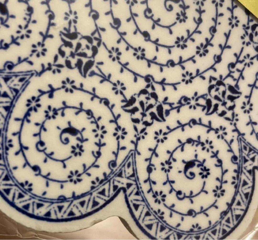BRNNO Iznik Coaster Small Flower Blue Sticker Kaya-ori Kitchen Towel Kitchen Towel