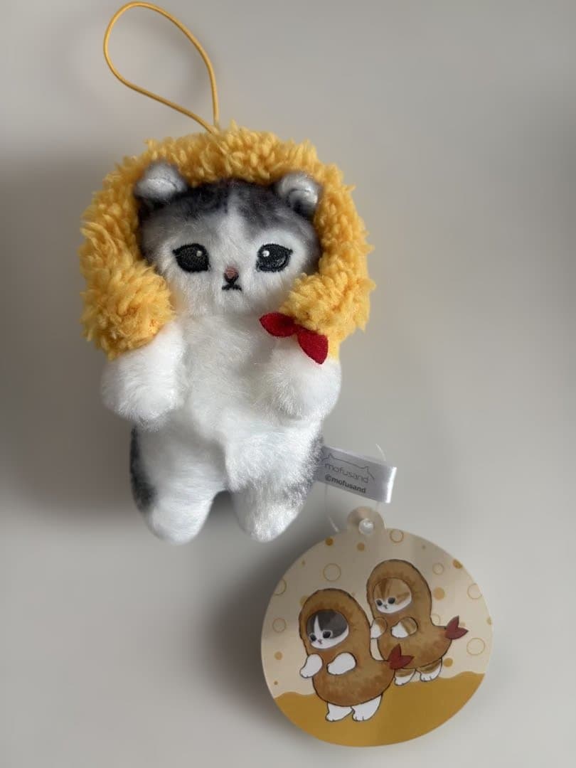 Shrimp Cat Mascot Plush Toy