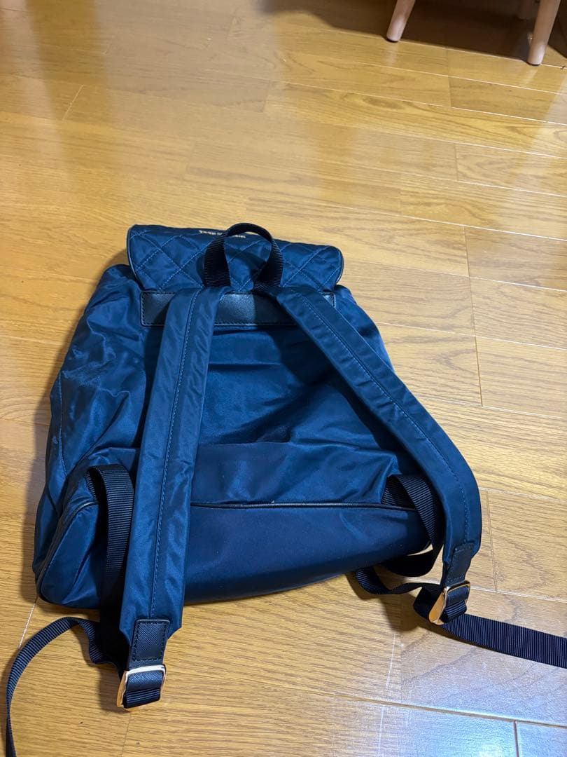 MICHAEL KORS Navy Quilted Backpack