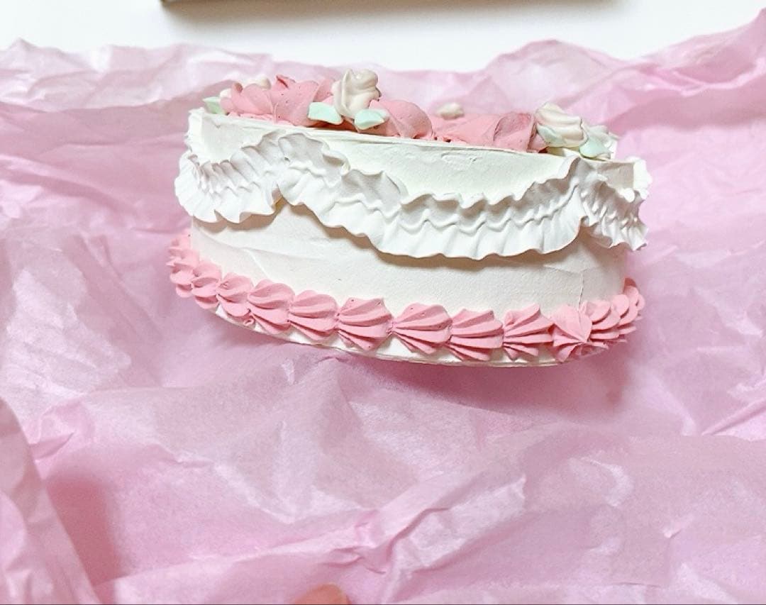 Fake Cake Sugar Handmade Pink Rose