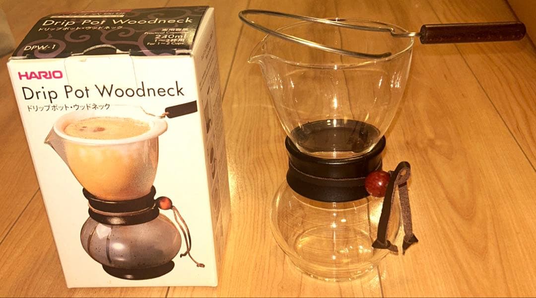 HARIO Wood Neck Drip Pot
