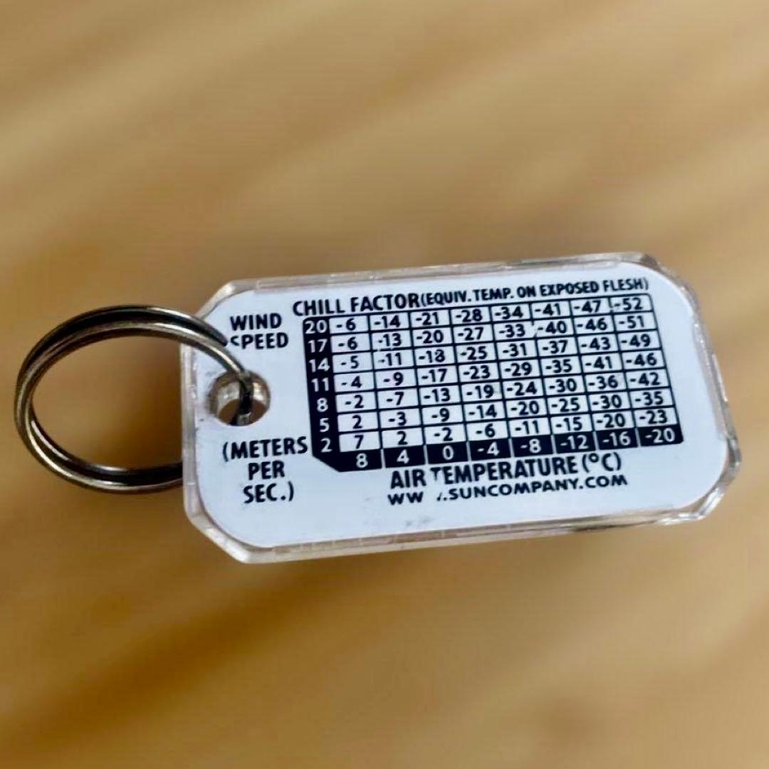 mont-bell Thermo Compass Keychain Glow-in-the-Dark Luma Gauge