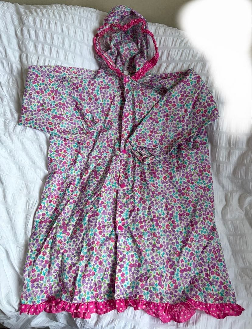 Orange Bonbon Raincoat, Size 130, for Kids