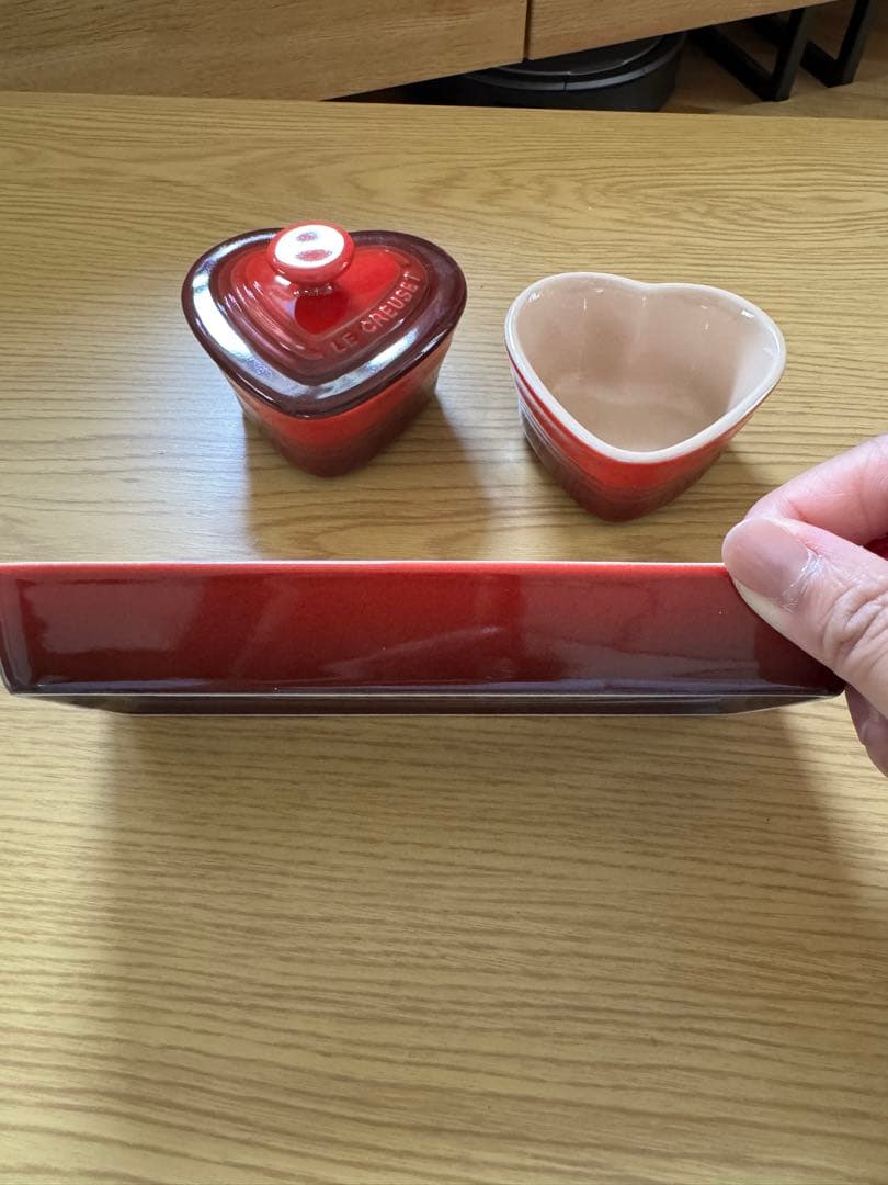 LE CREUSET Heart-Shaped Food Cups Set