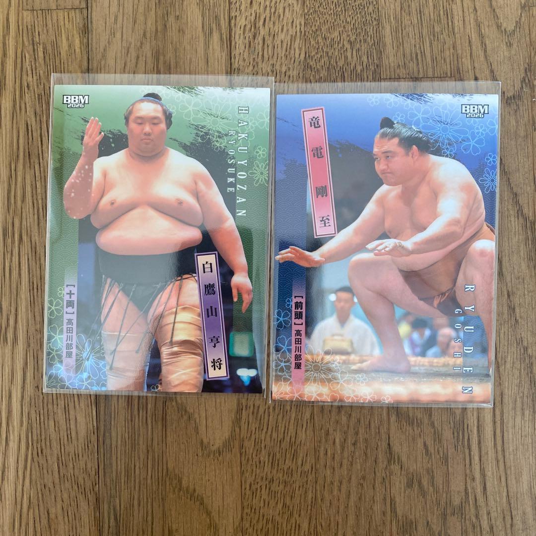 Grand Sumo Card, Sumo Card, Makuuchi Wrestler, Juryo Wrestler, Takadagawa Stable, Ryuden, Shiratakamayama