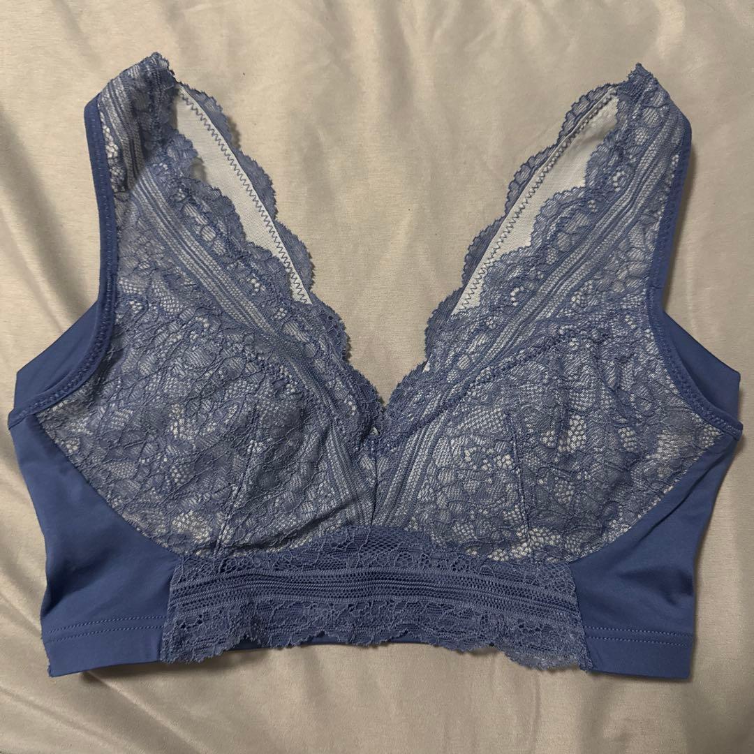 LUNA Natural Up Night Bra, M Size, Dusty Navy