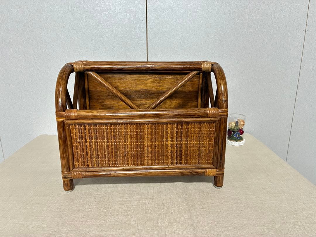 Kazama Rattan Magazine Rack Woven Furniture Storage High Quality