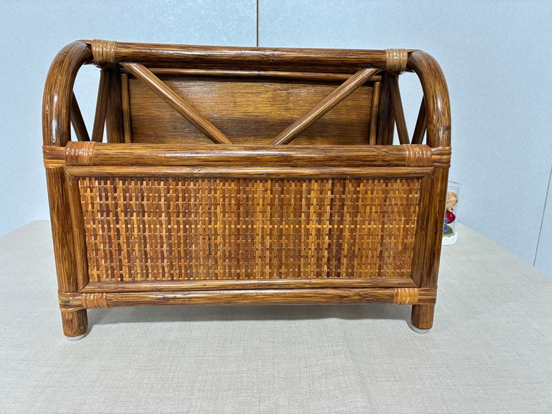 Kazama Rattan Magazine Rack Woven Furniture Storage High Quality