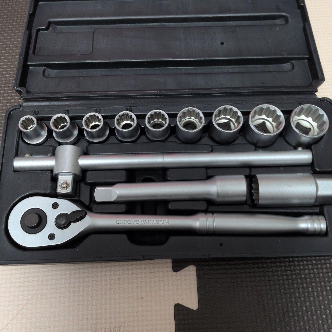 10-Piece Socket Wrench Set, Chrome Vanadium, for Cars and Bicycles, Tools, Half Price Sale