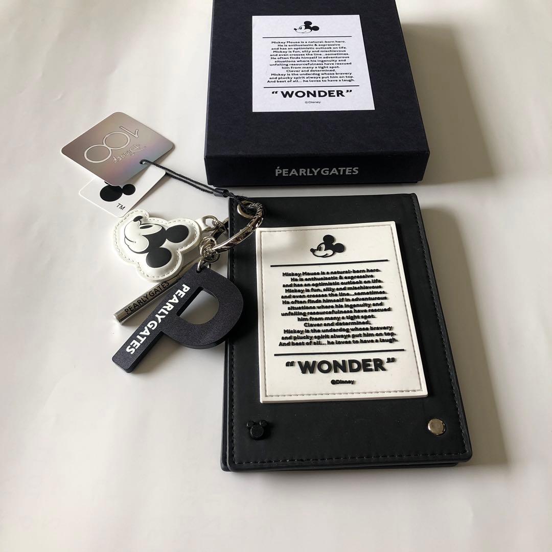 【New/Sold Out】Pearly Gates Scorecard Holder Navy Mickey