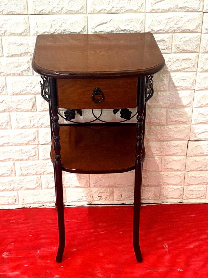 Telephone stand side table with drawer