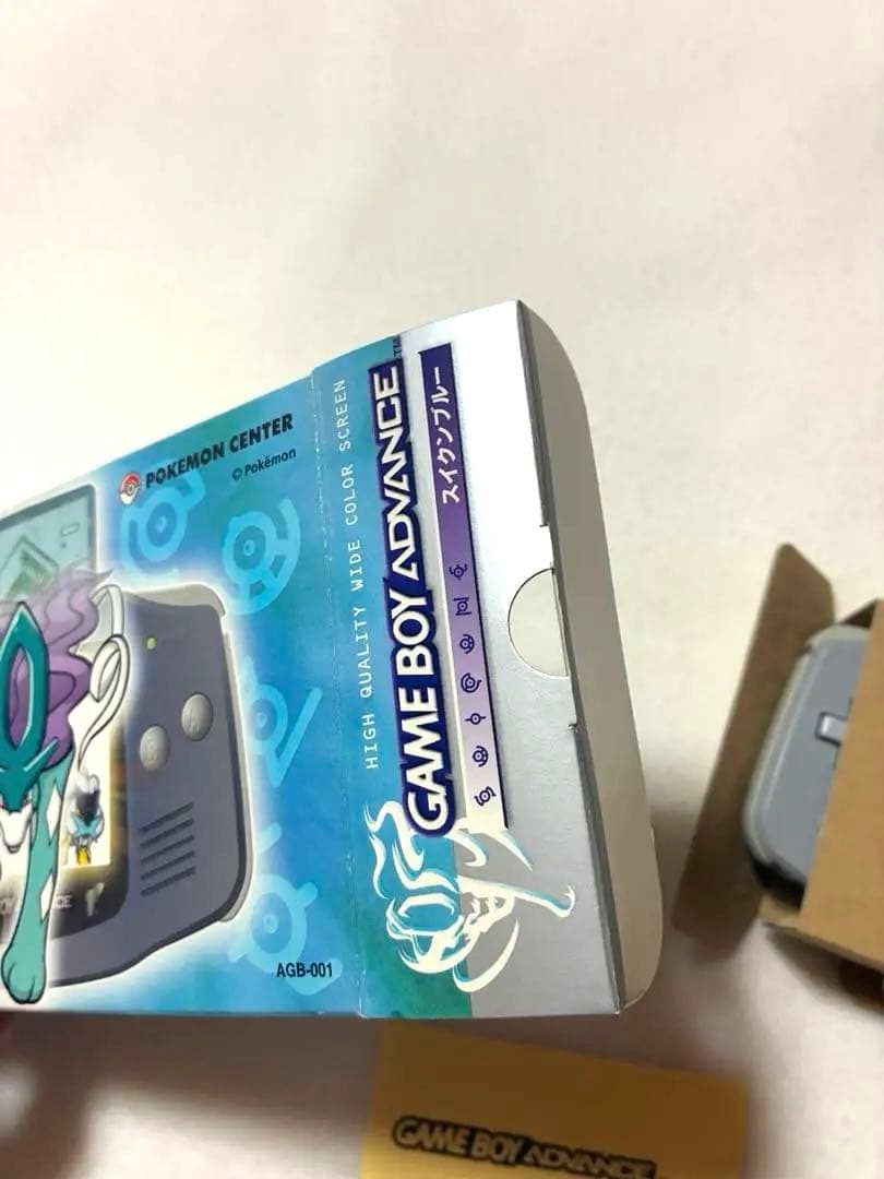 Game Boy Advance Suicune Blue Console Pokemon Set