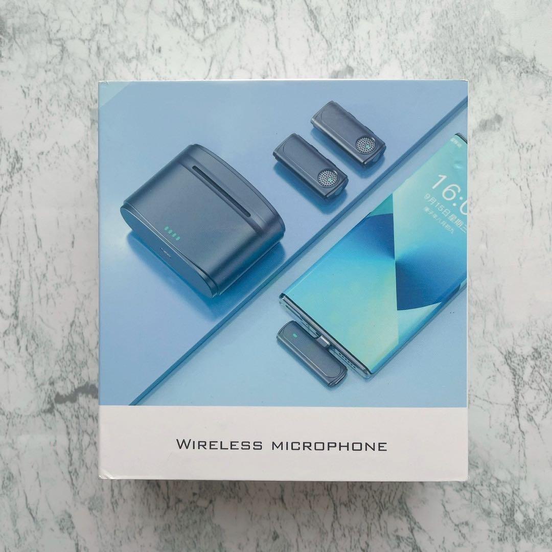 Wireless Lavalier Microphone with Charging Case for Smartphones - Compact