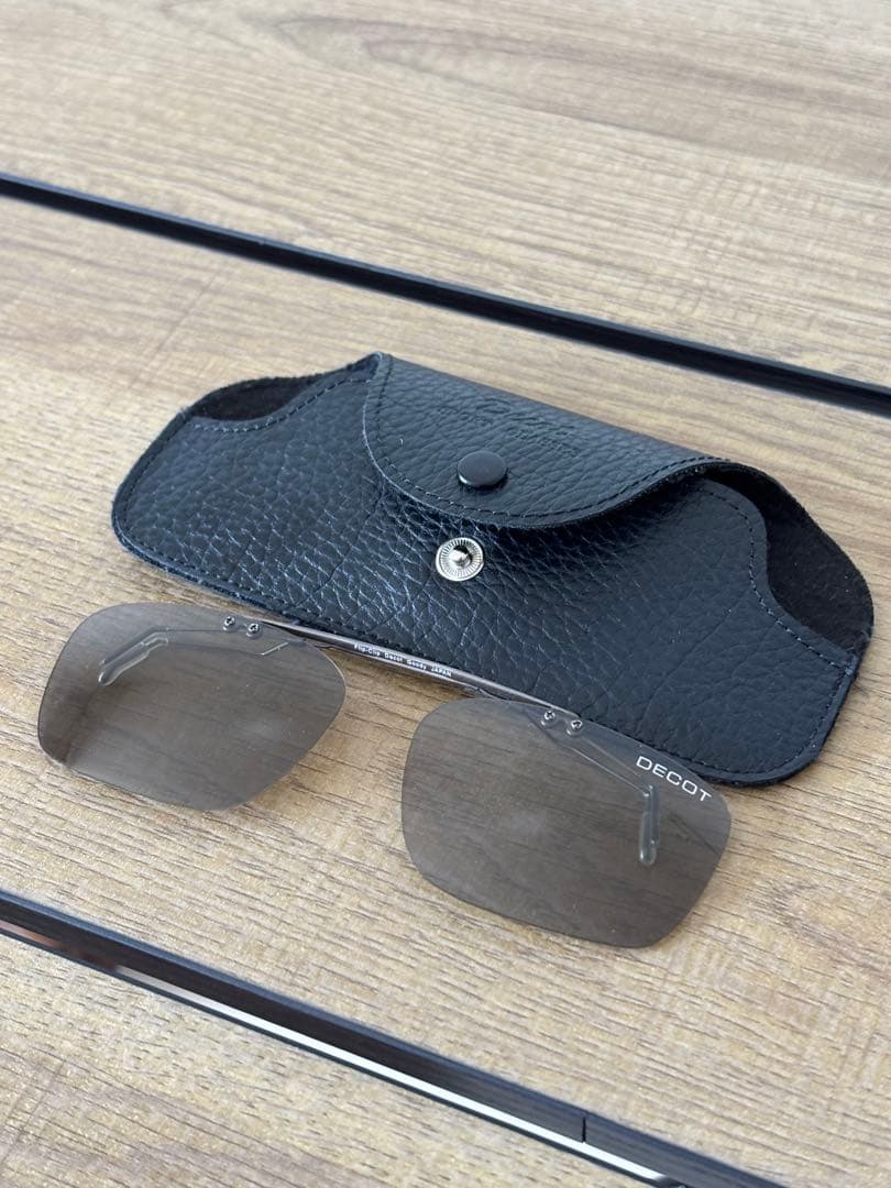 DECOT Sekimegane Photochromic Polarized Clip-on Sunglasses, 99% UV Cut, With Case