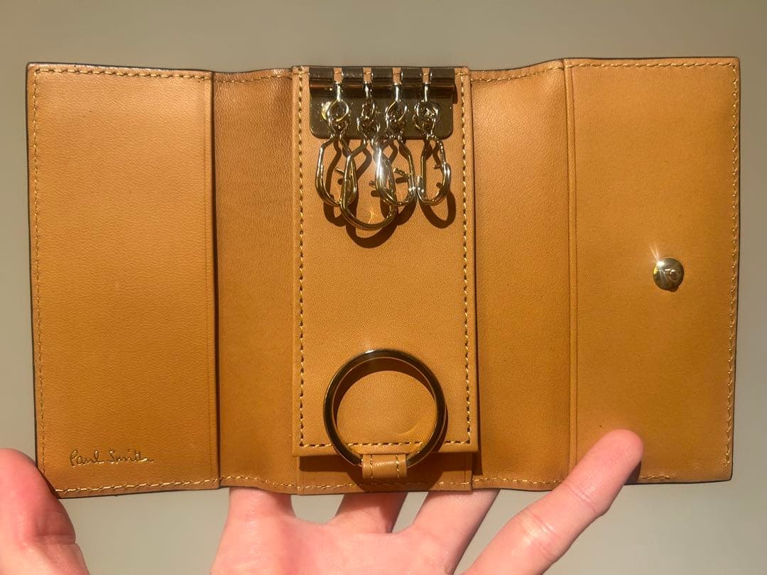 Paul Smith Leather Key Case - Dark Blue