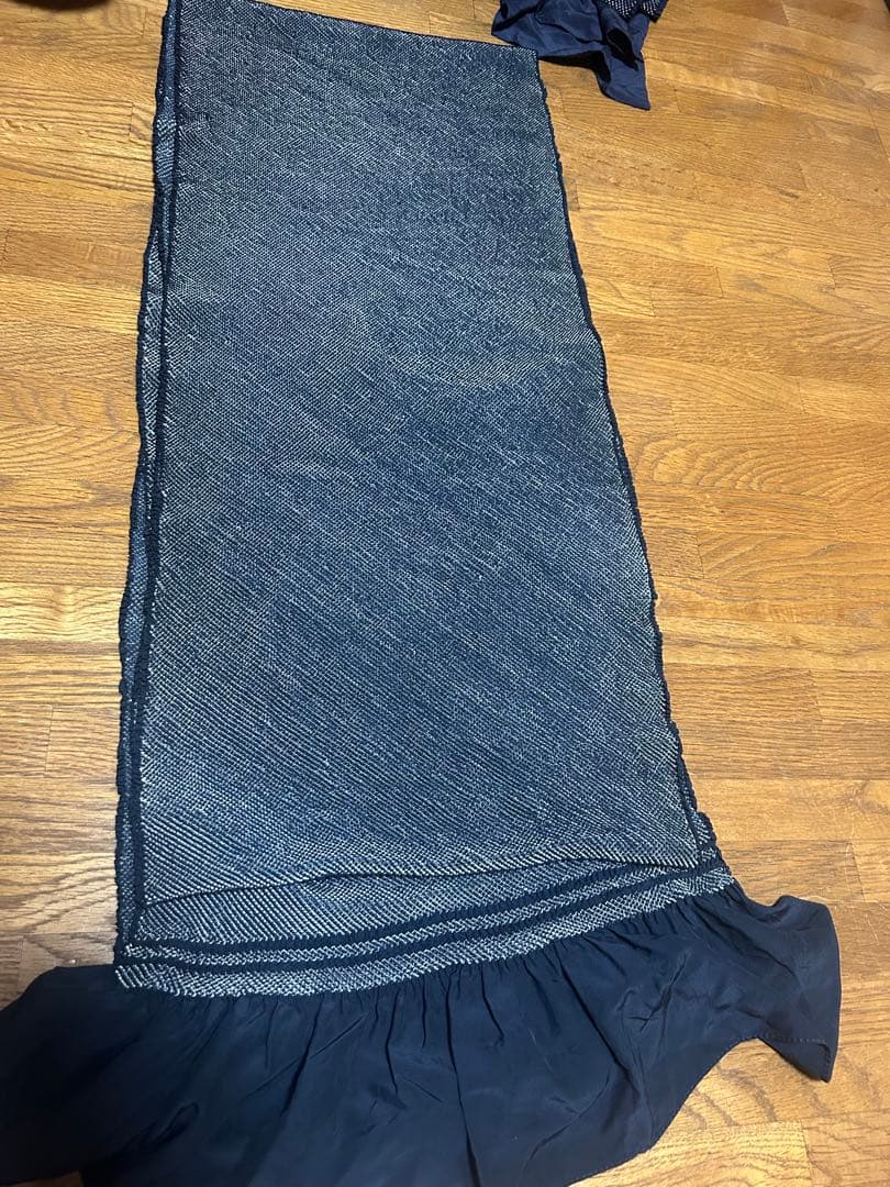 Navy Hand-Dyed Heigobi Obi - Men's - 100% Silk