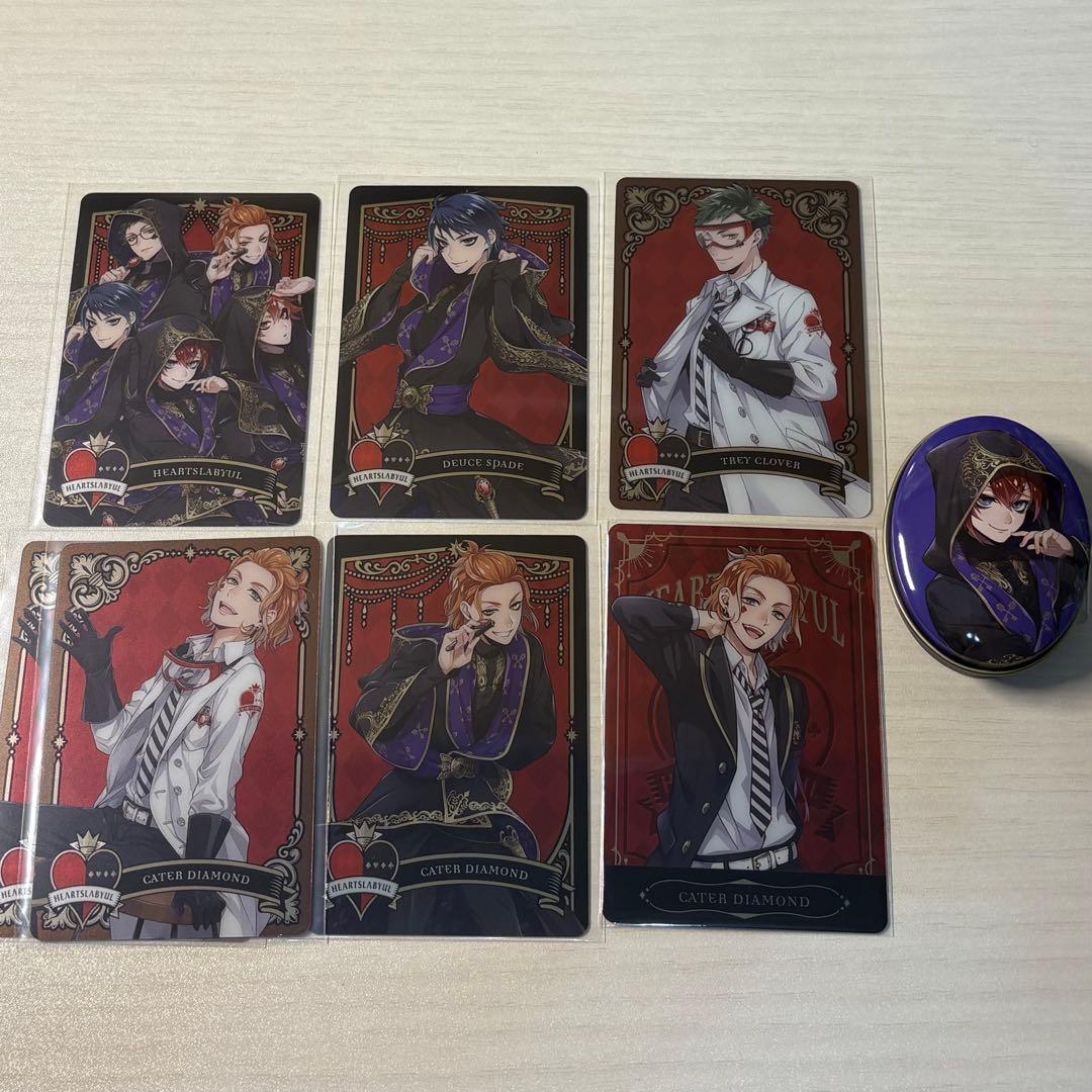 Twisted Wonderland Metal Can Badge Riddle Trey Kate Ace Deuce Heartslabyul