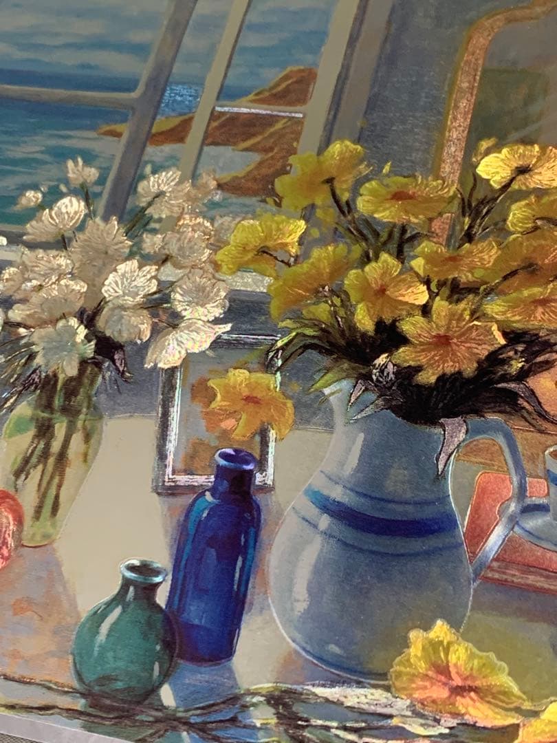 【Unused, Rare】DUFEX PRINTS Art Flower Gentle Breeze from the Sea, UK