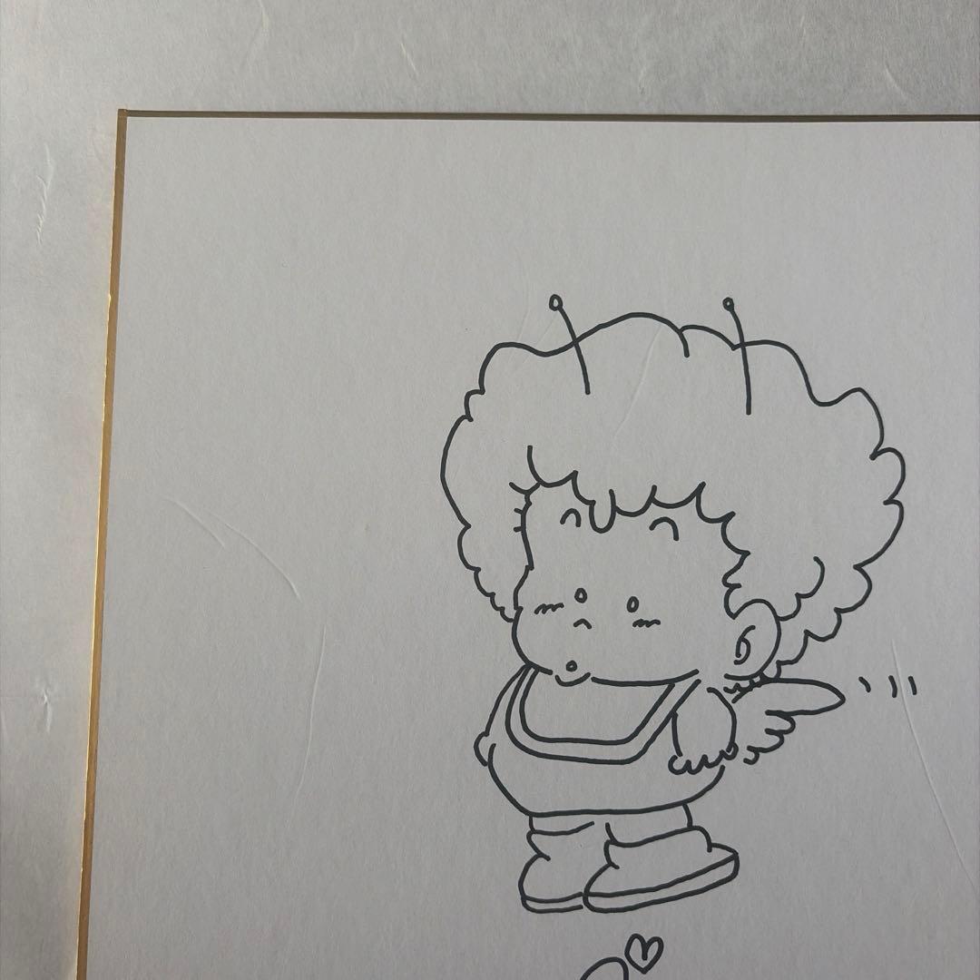 Akira Toriyama Dr. Slump Gatchan Original Illustration Autograph Shikishi Beautiful Condition