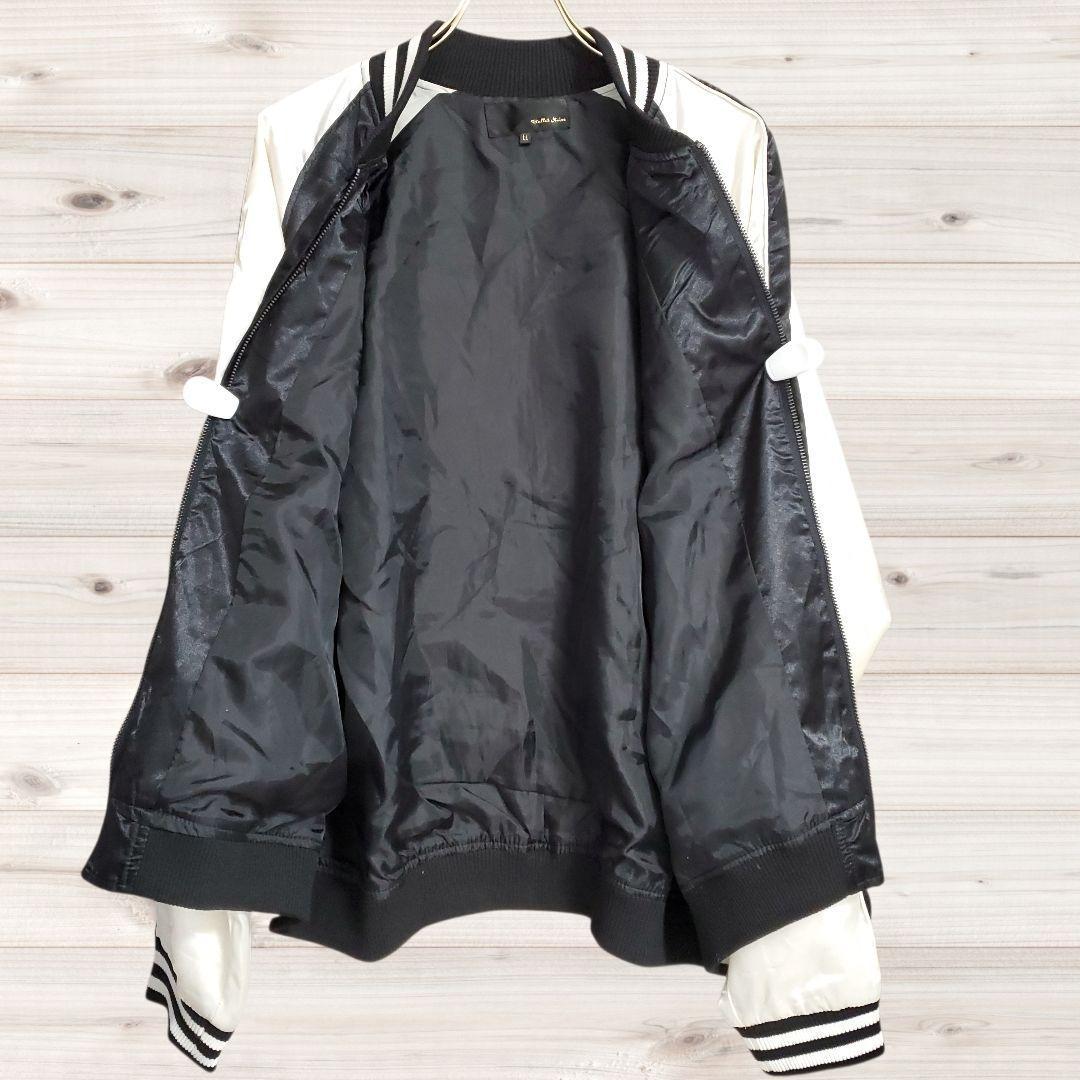 B1589 Bullet Noise Sukajan Jacket Outerwear (LL) Black Eagle Fuji Haori