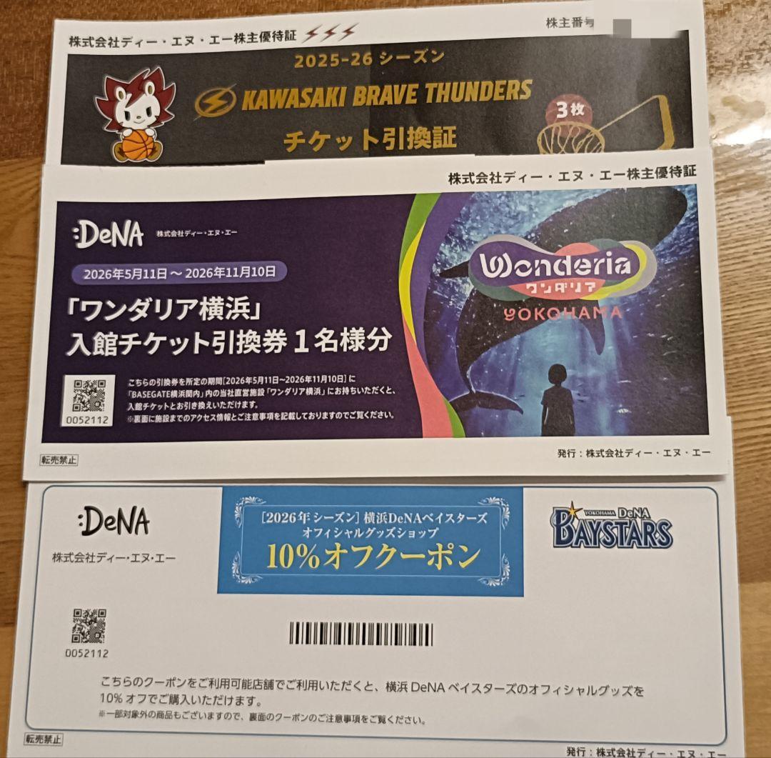 KAWASAKI BRAVE THUNDERS Ticket Exchange Voucher - 3 Tickets - Wonderia