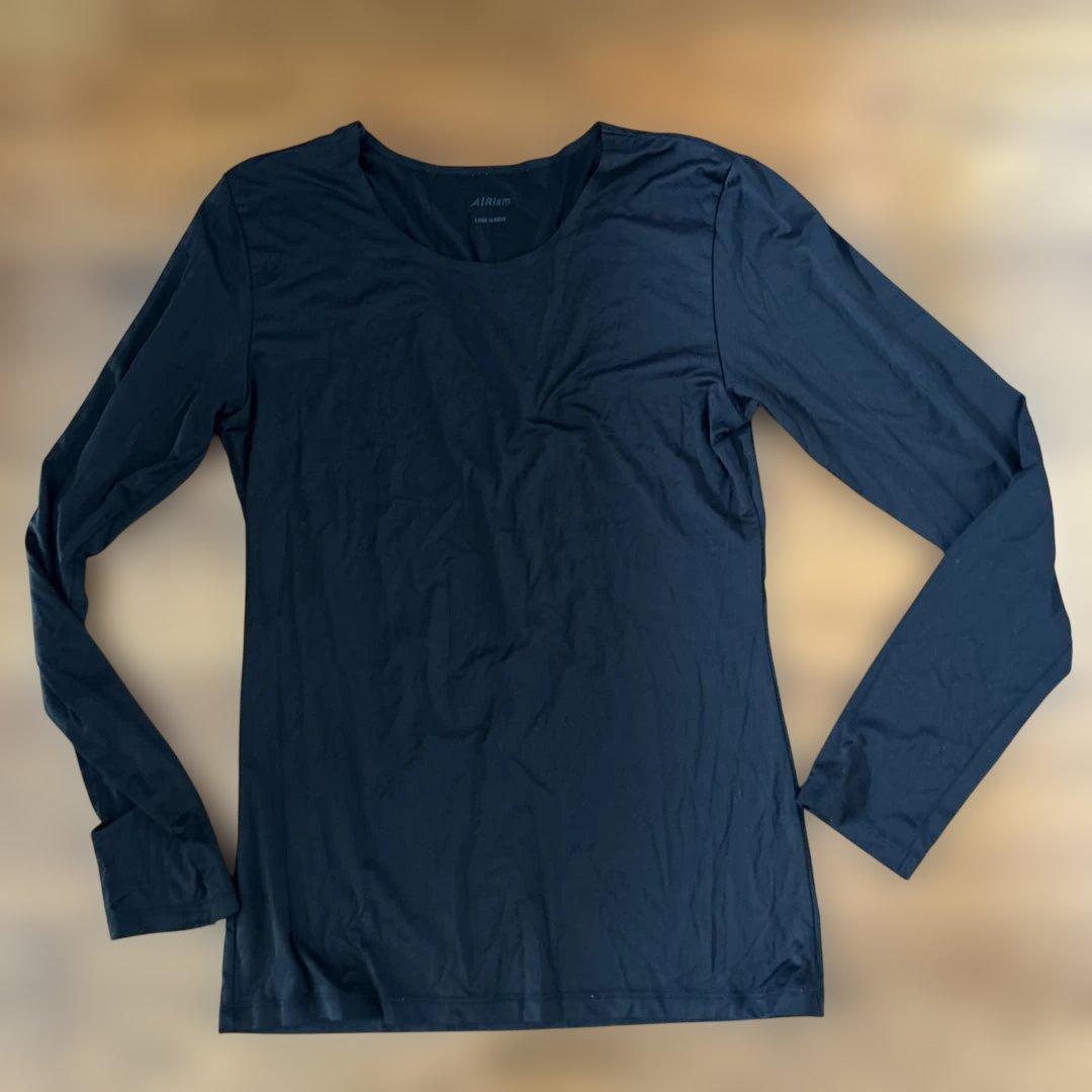 AIRism Long-Sleeve T-Shirt M Black