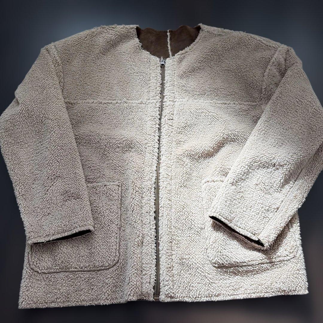 Fieldcore Sheepskin-style Brown Jacket L Reversible