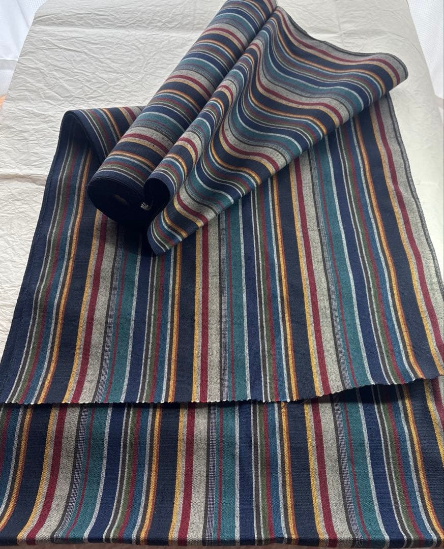 Fabric bolt, Tsumugi style, likely kimono fabric