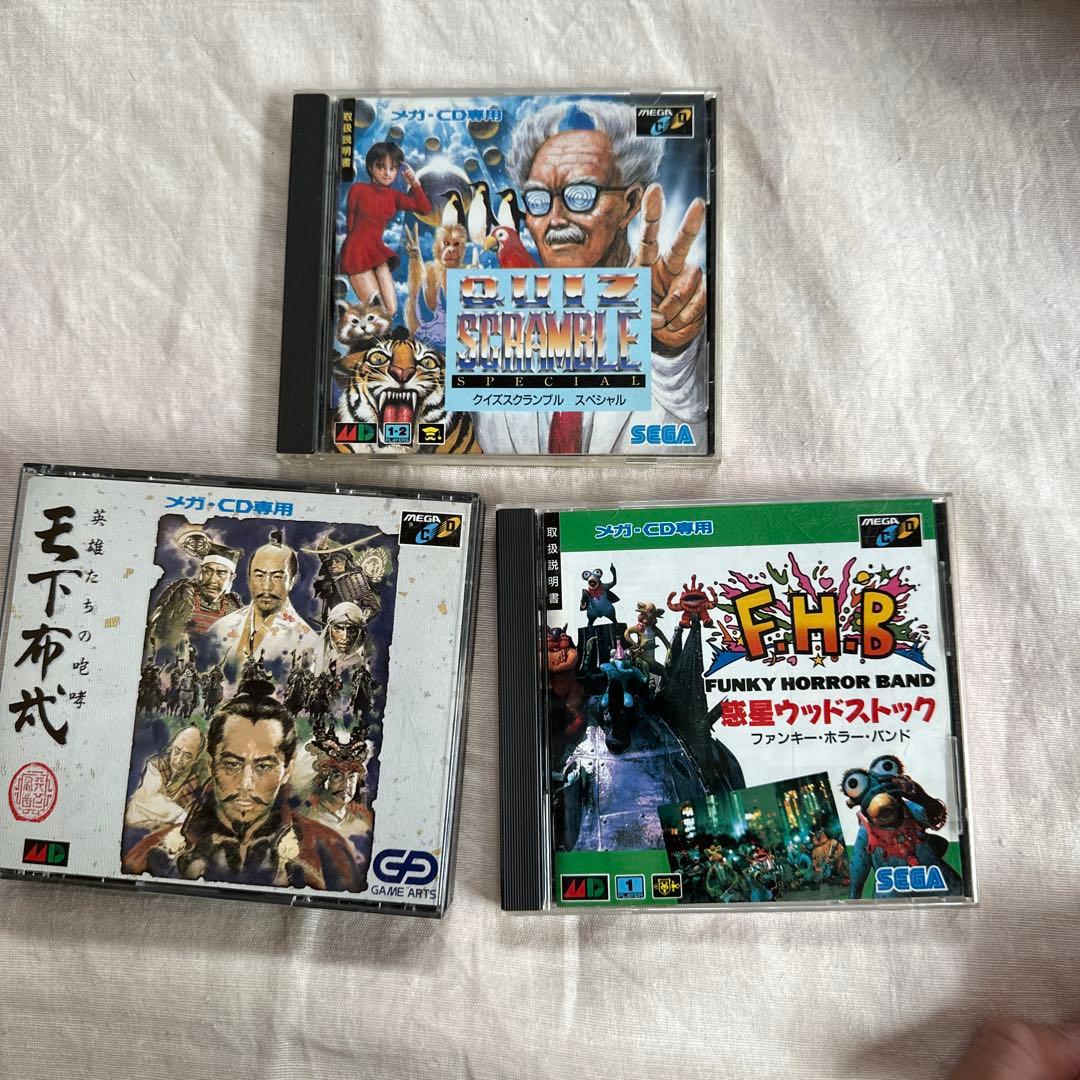 Excellent condition, 3 Mega CD game software set