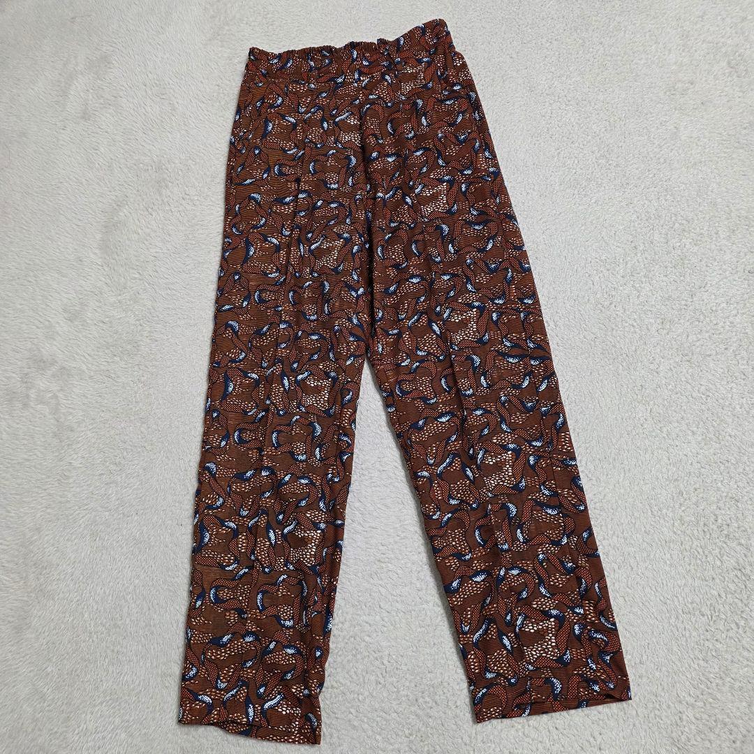 Adapter Retailing All-over Pattern Casual Pants [L] Easy Waist Elastic