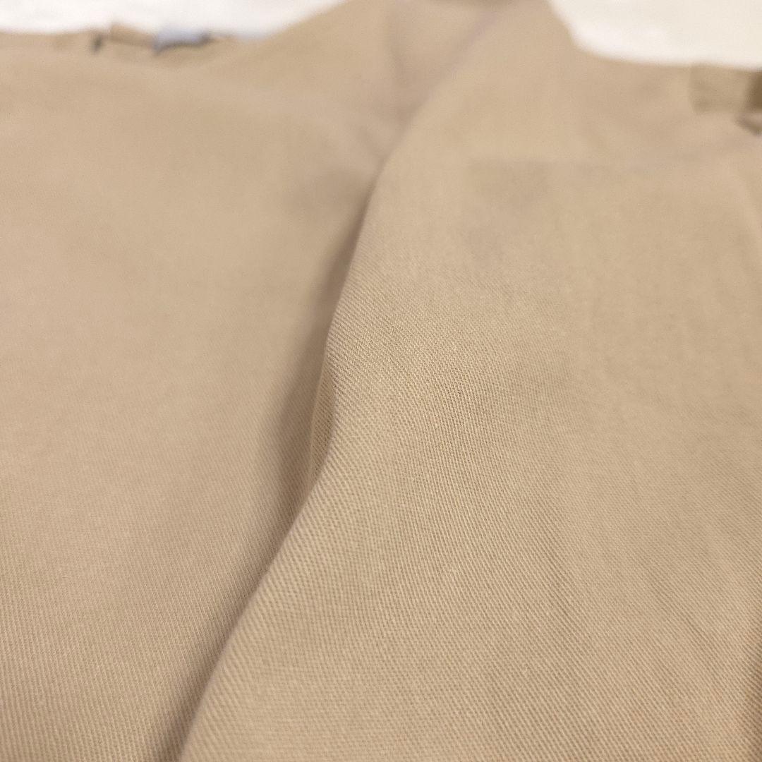 SELECT MOCA Gathered Panel Long Dress M Beige Cotton