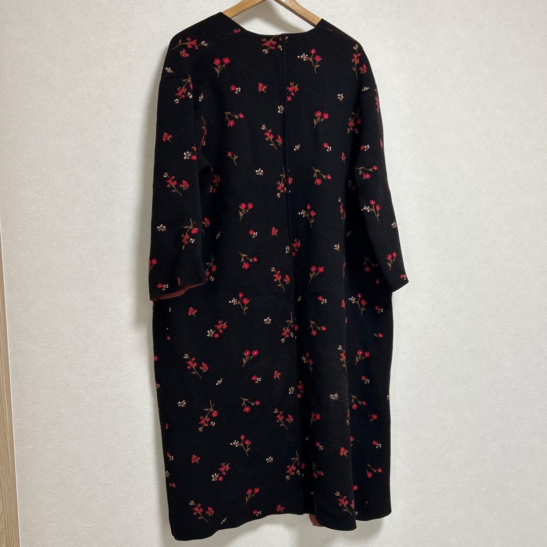 【Mila Owen】Floral Knit Gown Coat