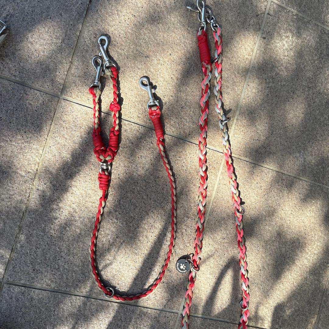 Golden Mama Shoulder Double Leash