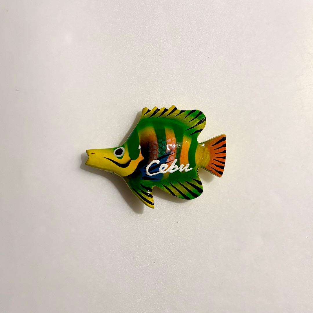 Cebu Tropical Fish Magnet, Philippines Souvenir, Hand-Drawn Style Refrigerator Magnet