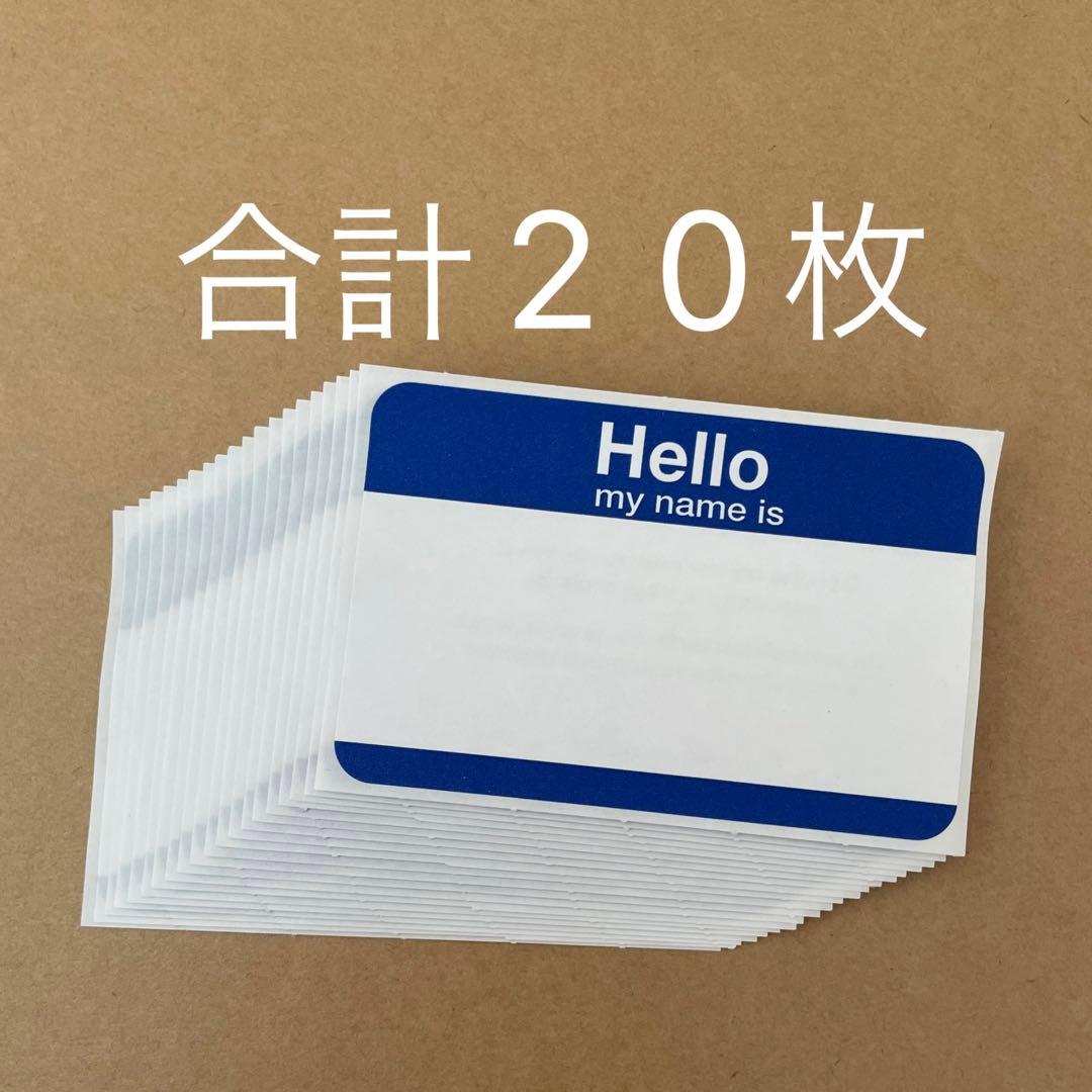 USA Sticker, Blue, 20 Sheets, 