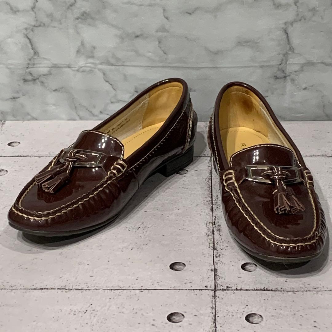Beautiful condition REGAL Tassel Loafers, Bordeaux, Patent Leather, Regal