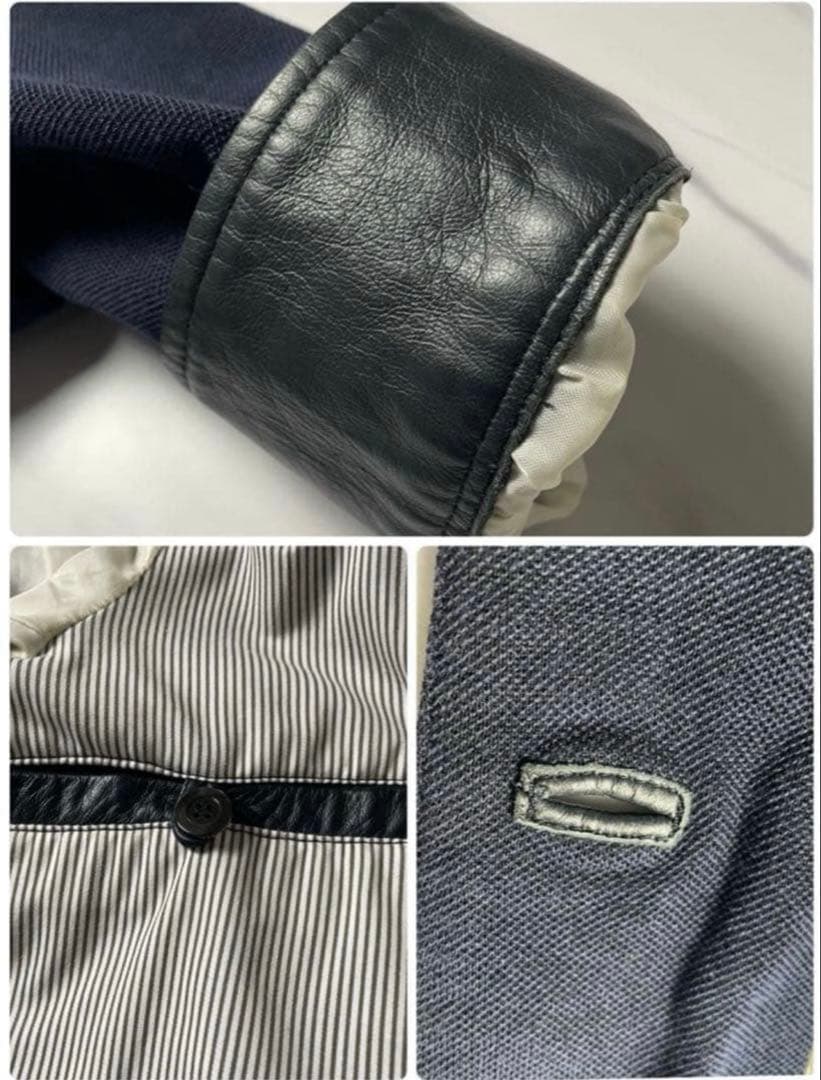 Cinquanta Pique Cotton Driving Blouson - Navy - Size 50