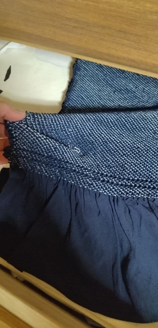 Heko Obi, All Hand-Dyed, Brand New, Raw Silk, Navy Blue