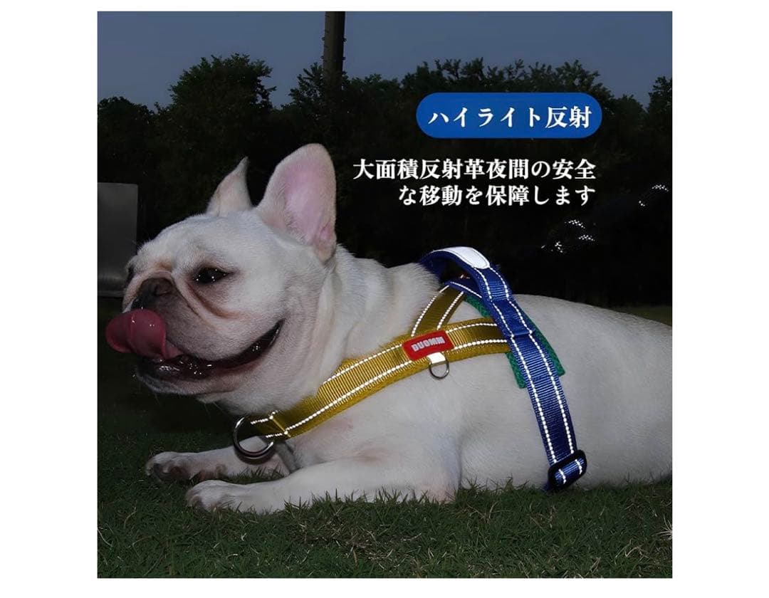 GIIPET Gentle Neck Harness for Dogs, Anti-Pulling, Night Reflective, Large Dogs, Breathable