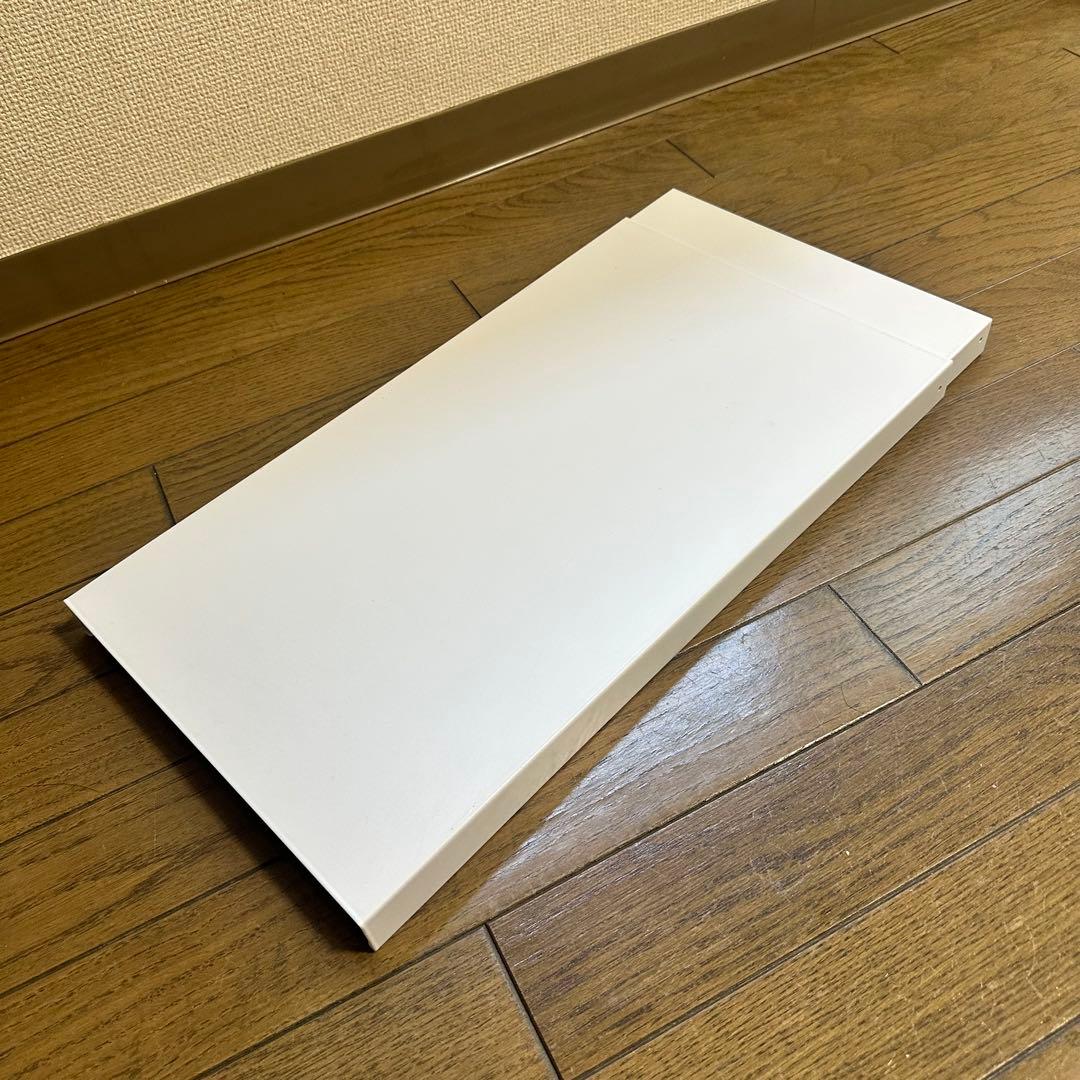 【4-Piece Set】Washing Machine / Extendable Tension Rod Shelf & Tension Rod, White