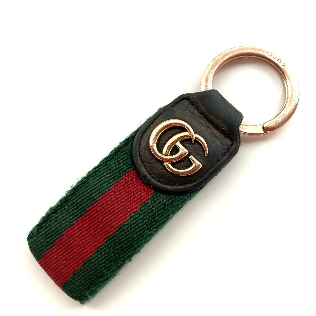 【Vintage】GUCCI Marmont Sherry Line Keyring
